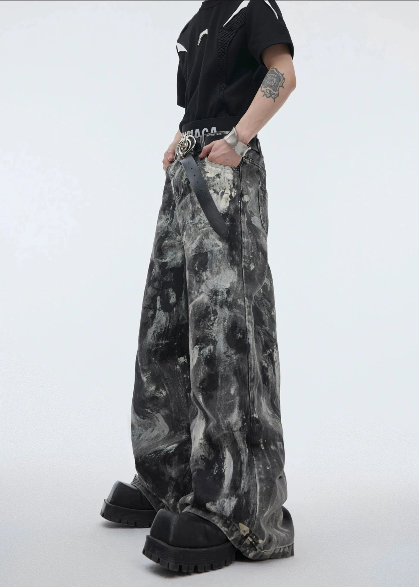 wasteland style loose denim gm15309