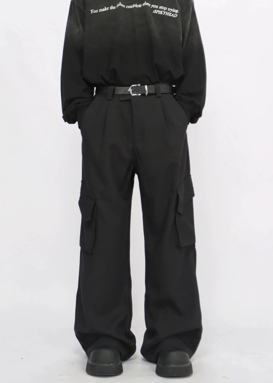 simple black cargo pants gm15844