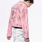 Smoke Damaged Cropped Rider Jacket gm16405
