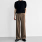 High-Waisted Pleated Wide Leg Trousers Pants gm16626