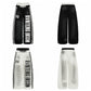 Side Stripe Letter Print Wide-Leg Sweat Pants gm16624