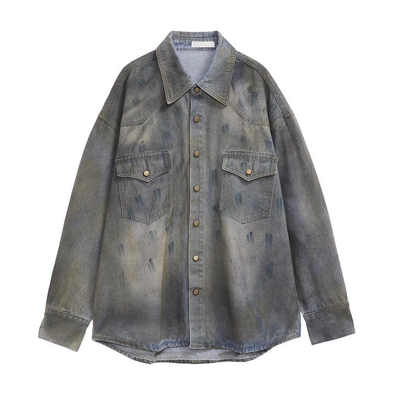 wash old denim jacket gm15259