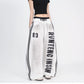 Side Stripe Letter Print Wide-Leg Sweat Pants gm16624