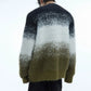 fur contrast gradient knit gm16291