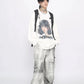 girl print long T-shirt gm16031