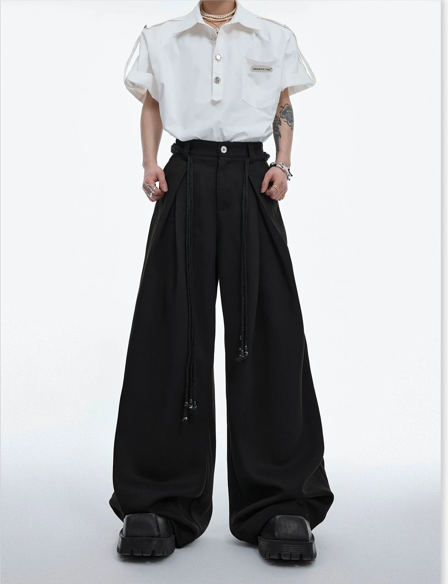 design three-dimensional twill casual pants gm15304