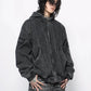 washed velvet hoodie gm16347