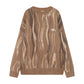 contrast color round neck sweater gm15335