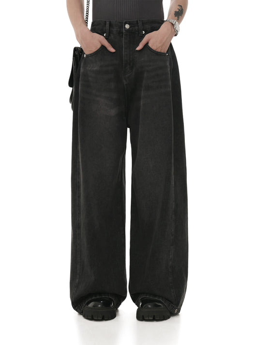 retro jeans wide-leg denim gm15286