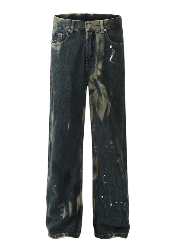 street washed tie-dye denim gm16071