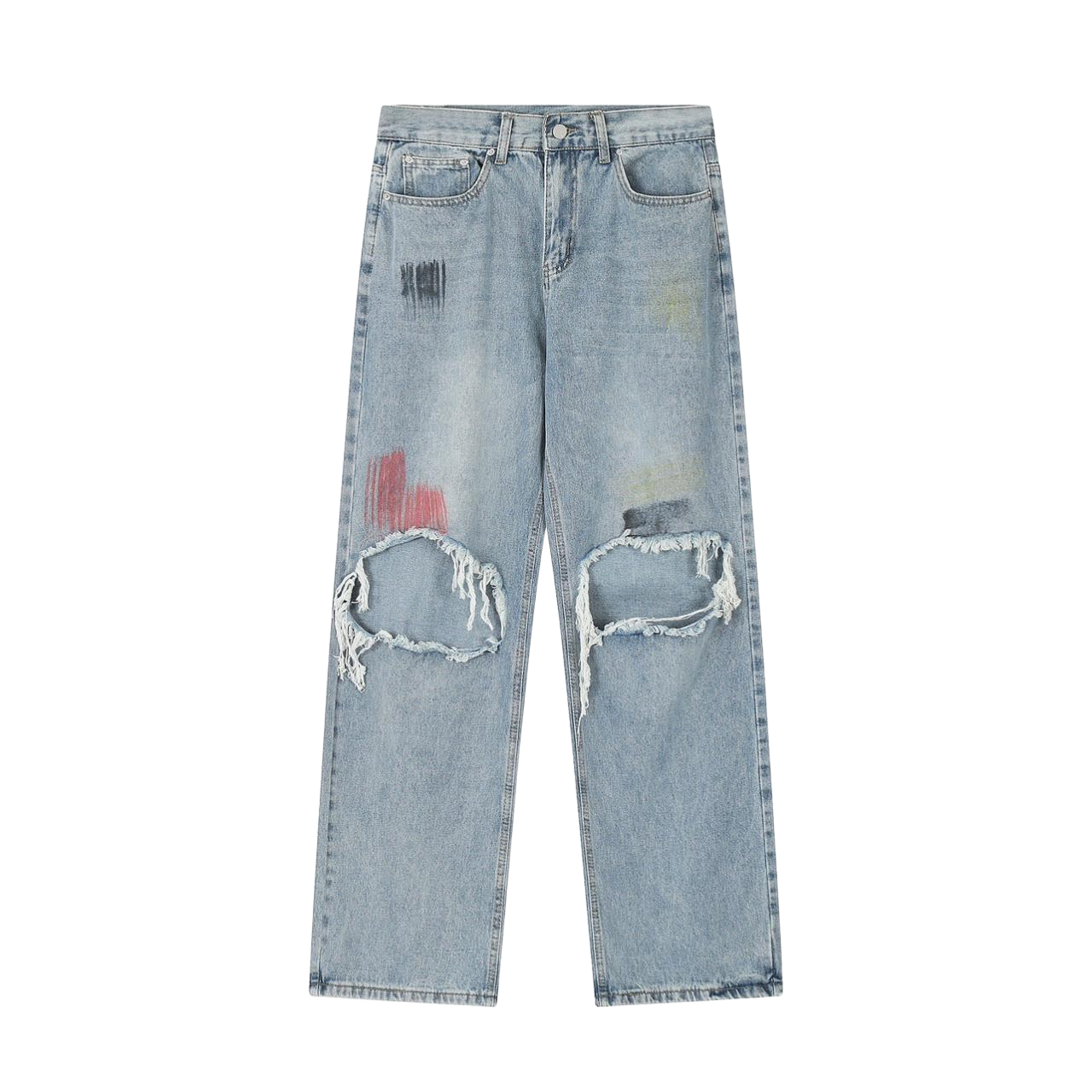 colorful damage denim gm15649