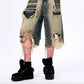 Vintage Damage Denim Half Pants gm16426