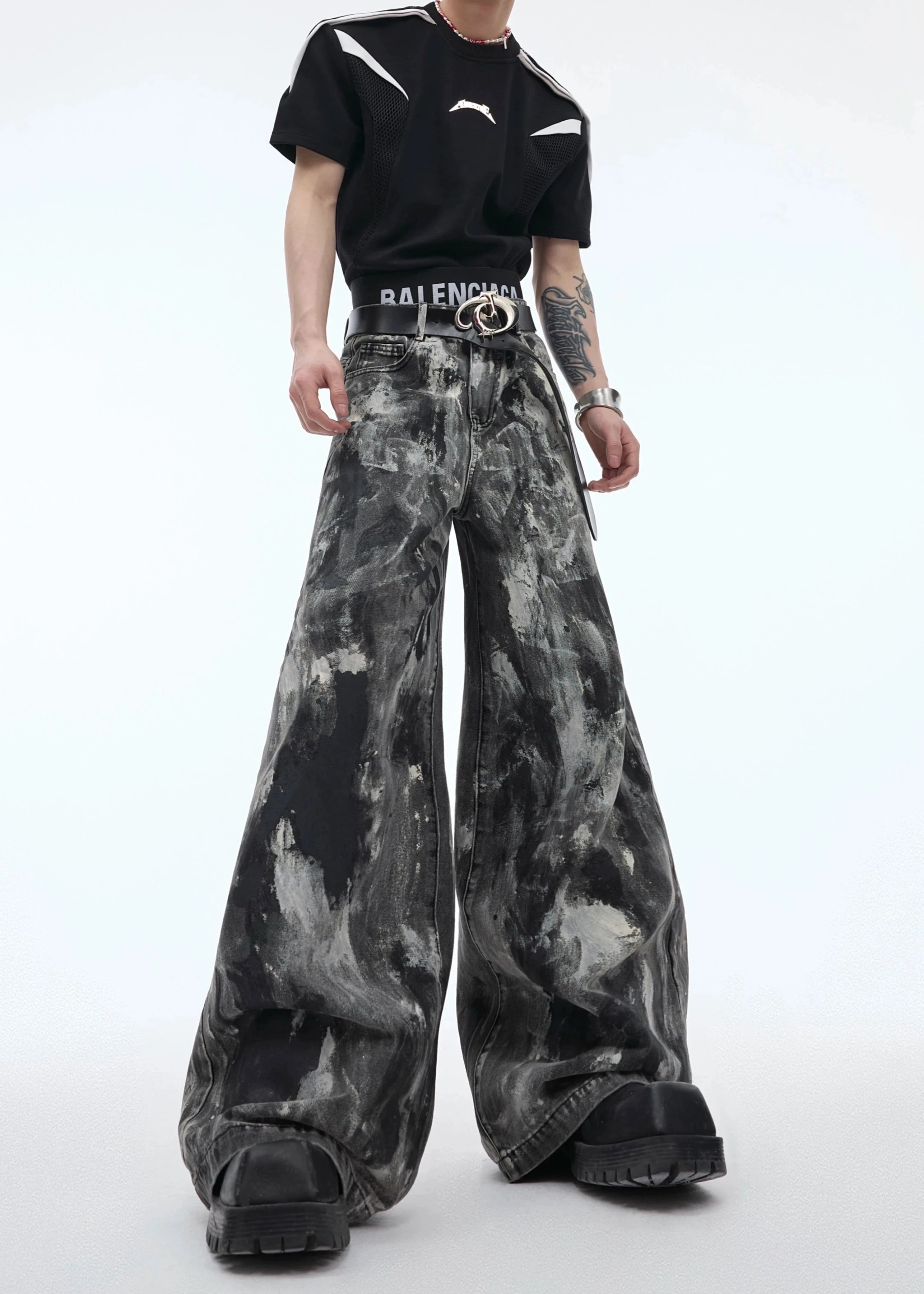 wasteland style loose denim gm15309