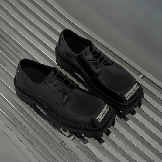 Metallic  square-toe shoes gm16196