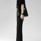 black micro-flared trousers gm15391