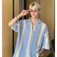 mesh stripe new trend tops gm15198