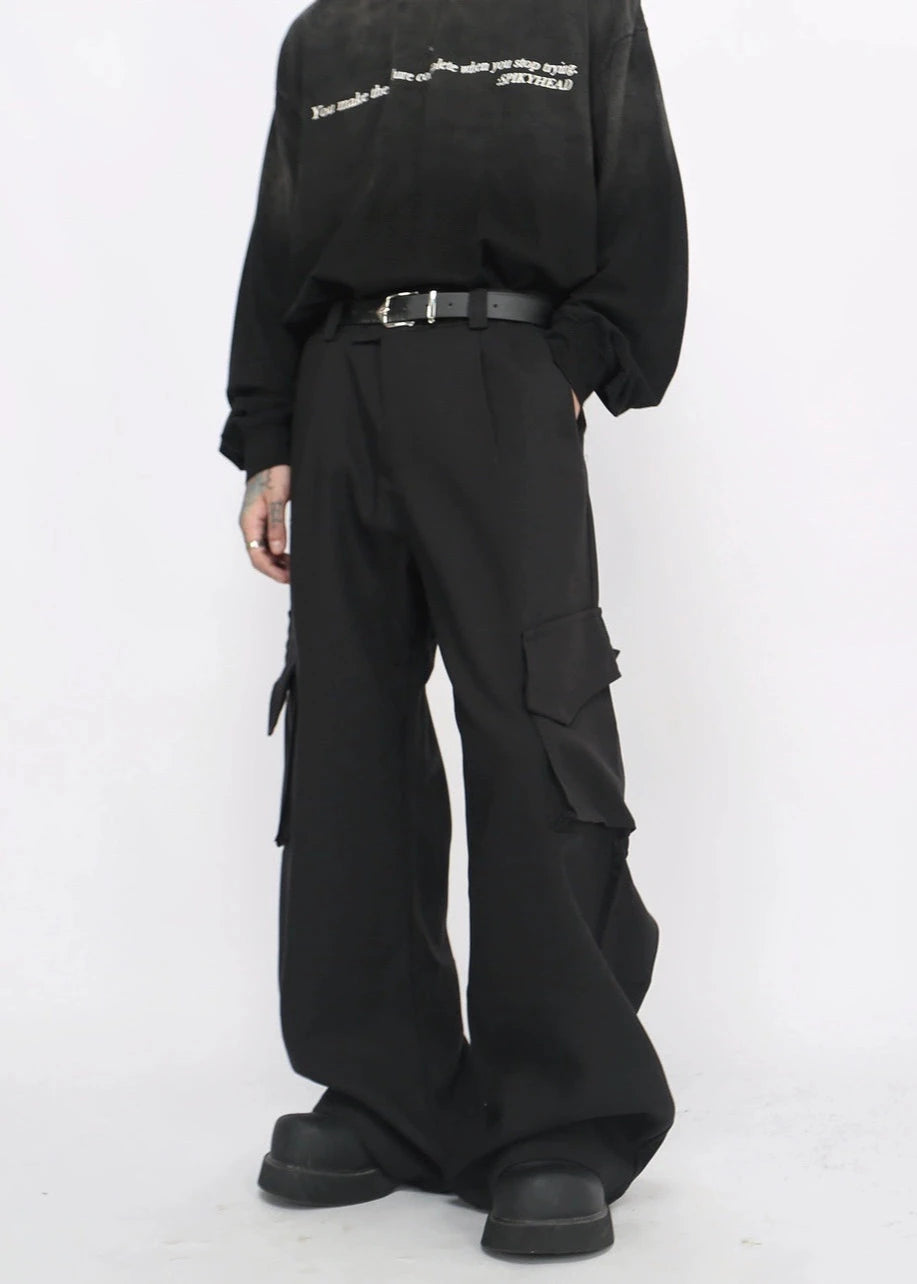 simple black cargo pants gm15844