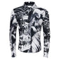 Abstract Ink Print Shirt gm16550