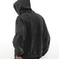 simple black washed hoodie gm15788