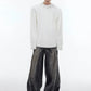 metal button design knitted sweater gm15345