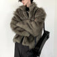 fur short retro jacket gm16337