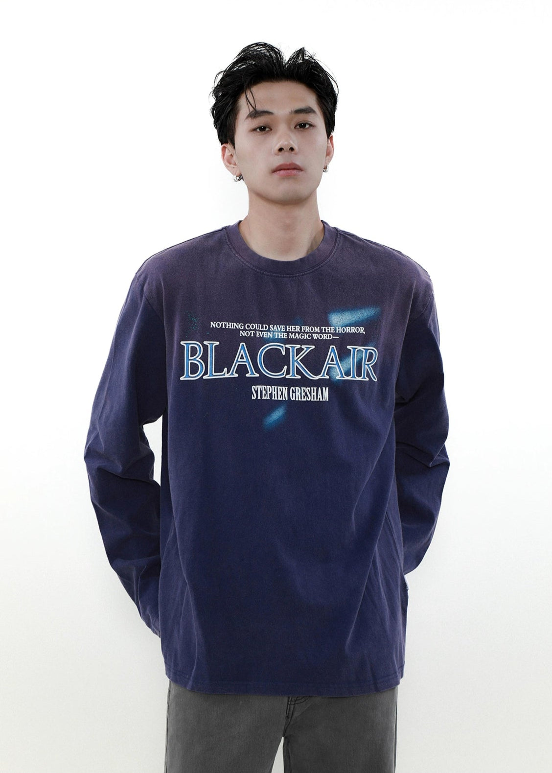 gradient washed T-shirt gm16362