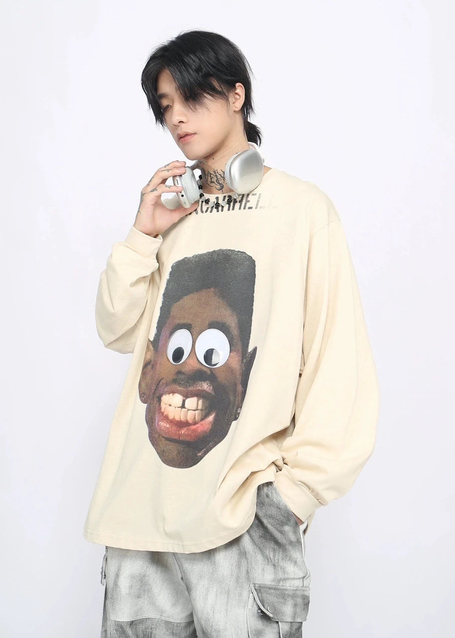 cartoon printed long-sleeved T-shirt gm16032