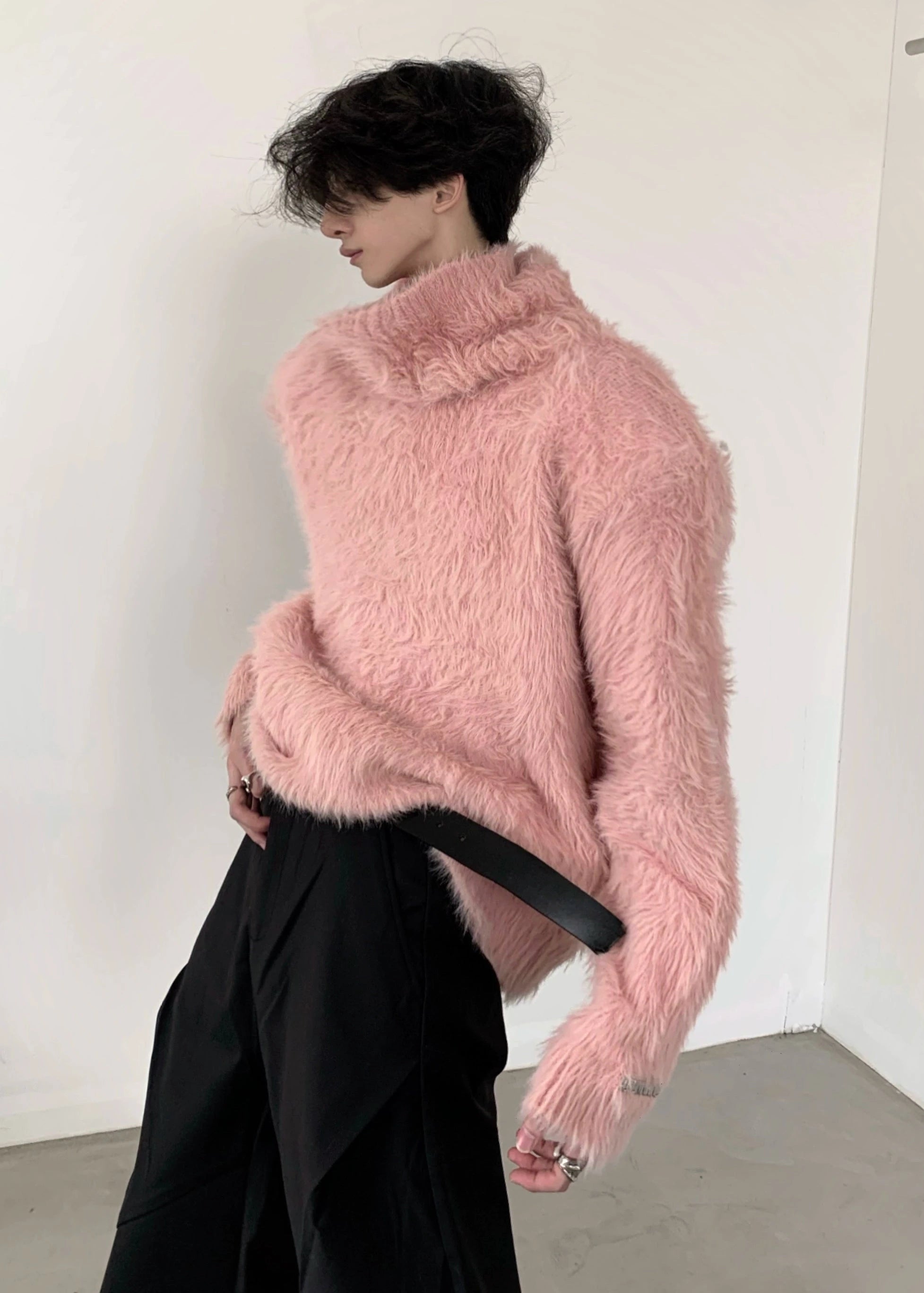 mink fur turtleneck sweater gm16322