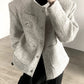 tweed rose brooch jacket gm16331