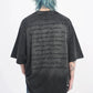 oversize back letter print T-shirt gm15323