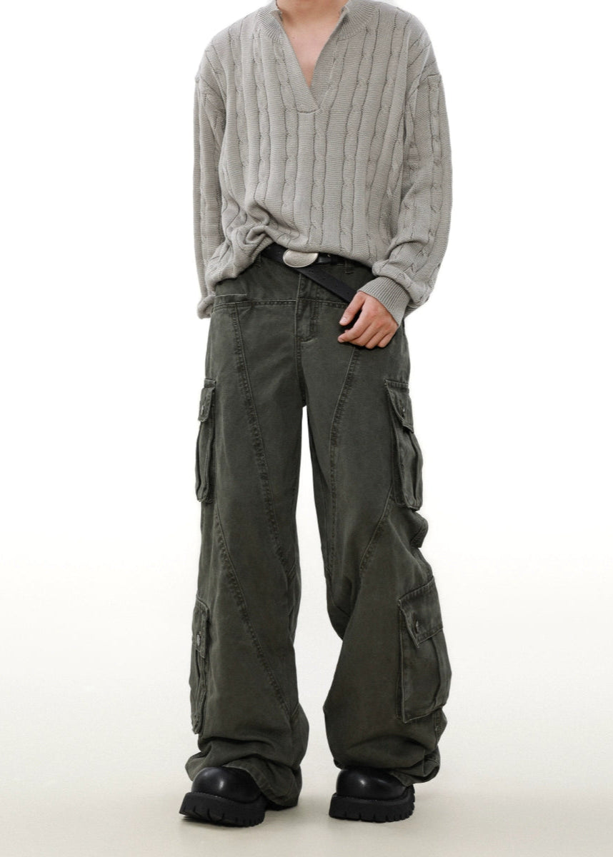 simple straight cargo pants gm16363