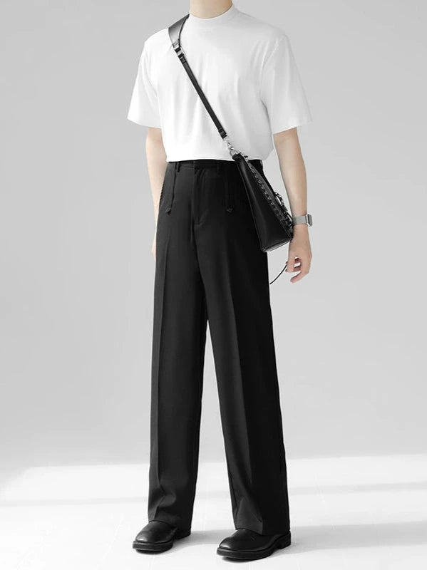 black straight slacks gm15793