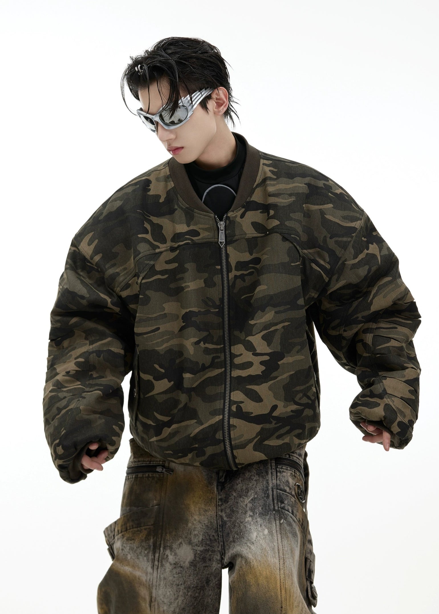 camouflage bomber jacket gm16381