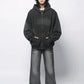 black washed hoodie gm16398