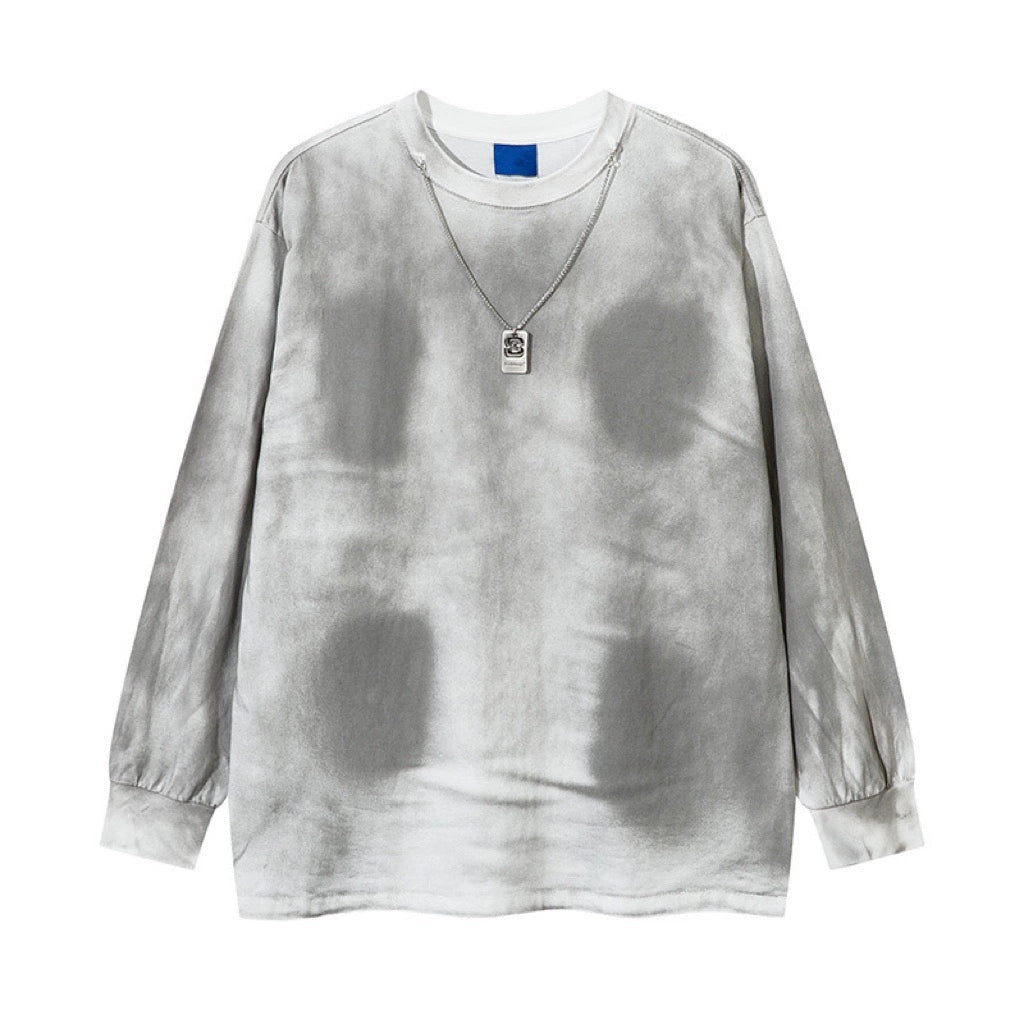 spray painted long T-shirt gm16121