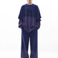 gradient washed fake two-piece pants gm15533