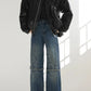 blue splicing washed denim gm16315