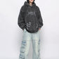washed velvet hoodie gm16400