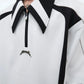 color shoulder pad short-sleeved POLO shirt gm15305