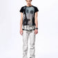 Faded Phone Call Portrait Print Tshirt gm16436