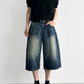 A-Line Wide Leg Cropped Denim gm16632