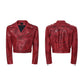 Smoke Damaged Cropped Rider Jacket gm16405