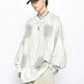 spray painted long T-shirt gm16121