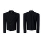 Structured Shoulder Cropped Blazer gm16552