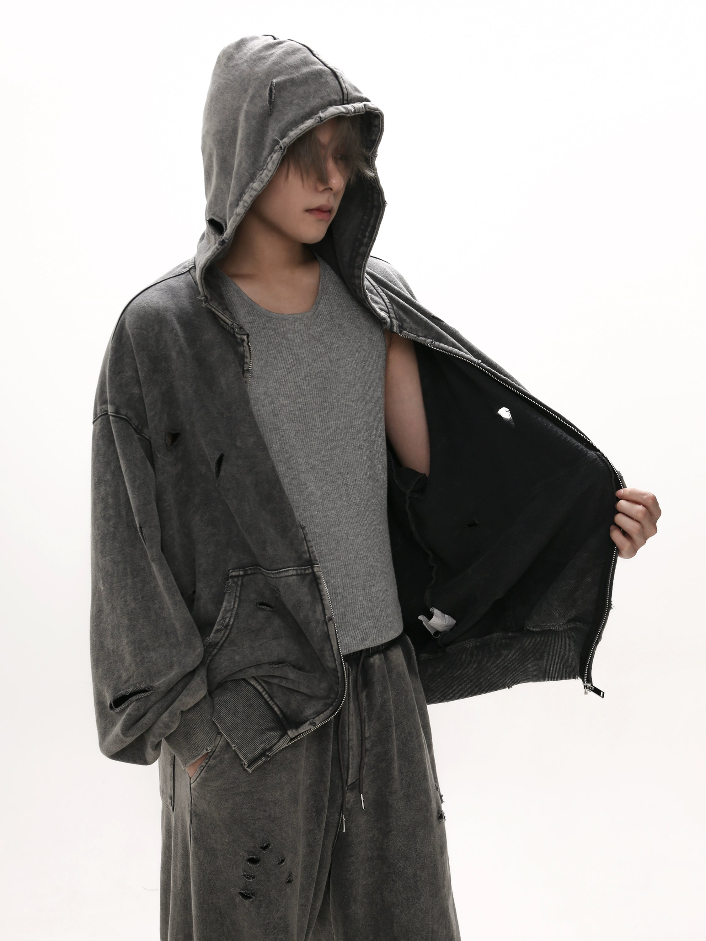 hooded cardigan jacket gm15282