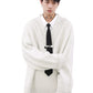 loose V-neck sweater gm16163