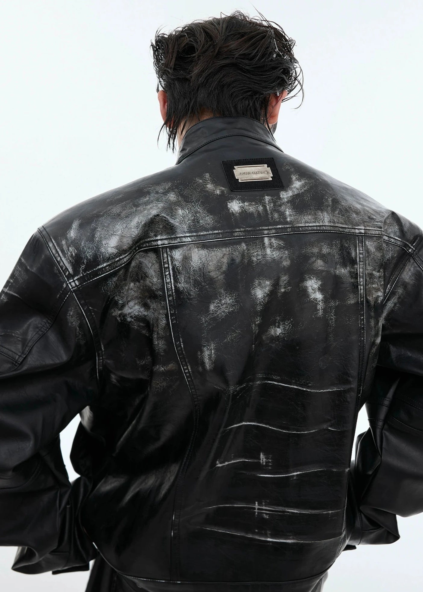 washed leather jacket gm15916