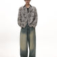Retro tie-dyed long-sleeved shirt gm15279