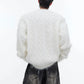 metal button design knitted sweater gm15345
