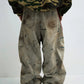 yellow washed wide pants gm16042